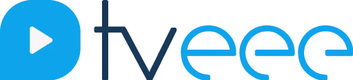 tveee Logo in blau und dunkelblau, verlinkt auf die Startseite